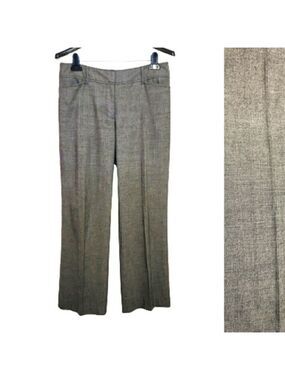 Ann Taylor LOFT Black White Straight Leg Pants Size 6